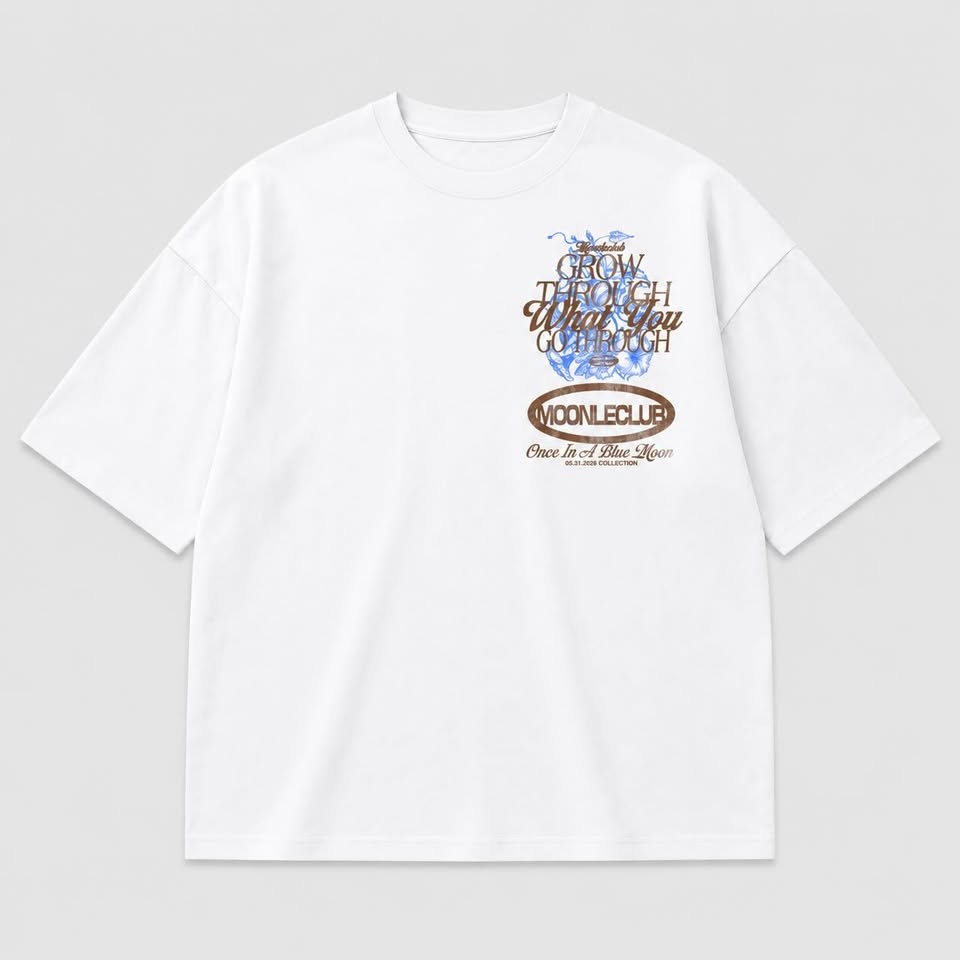 GROW THROUGH WHAT YOU GO THROUGH (WHITE) TEE