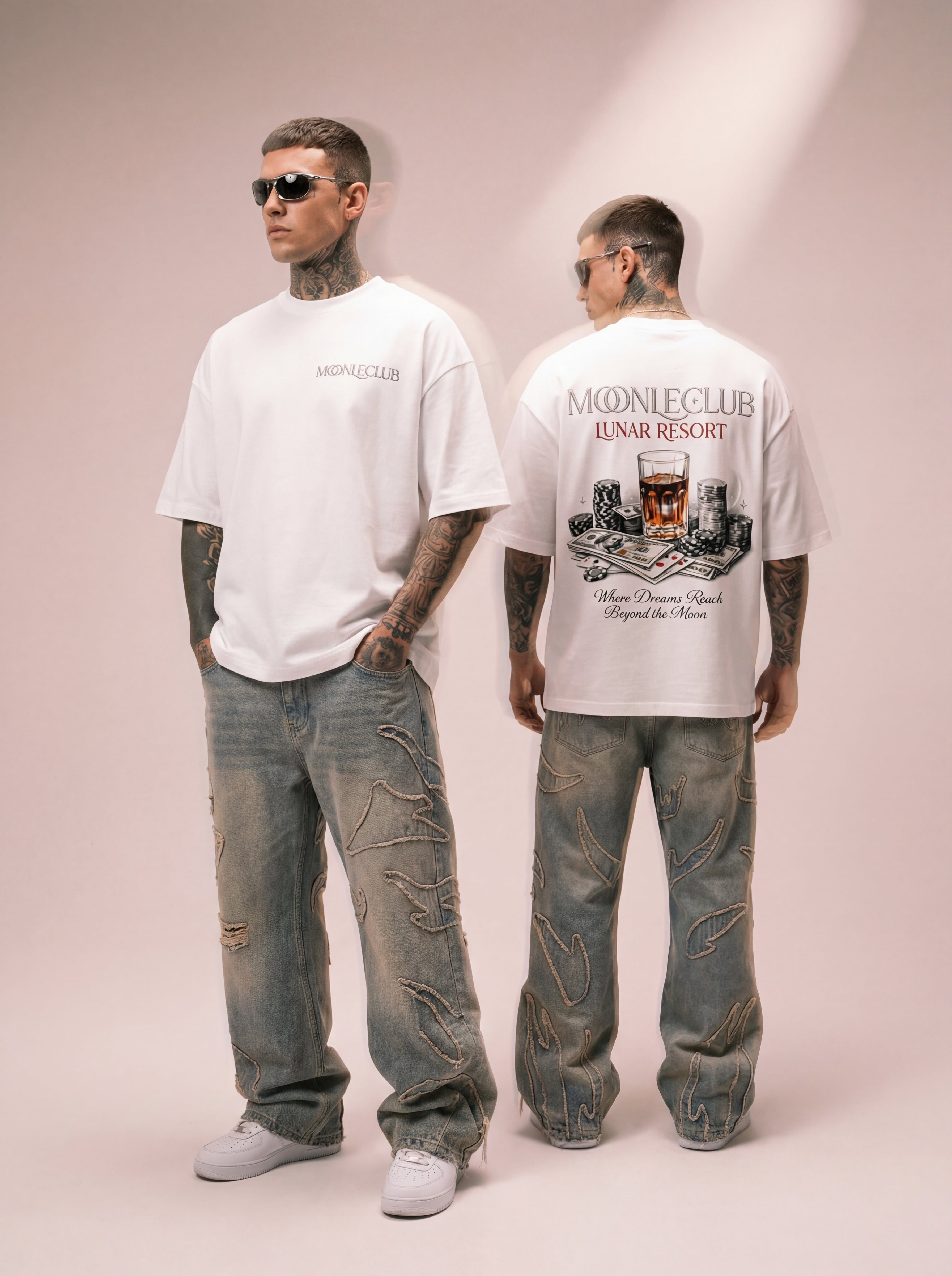 WHITE LUNAR RESORT TSHIRT