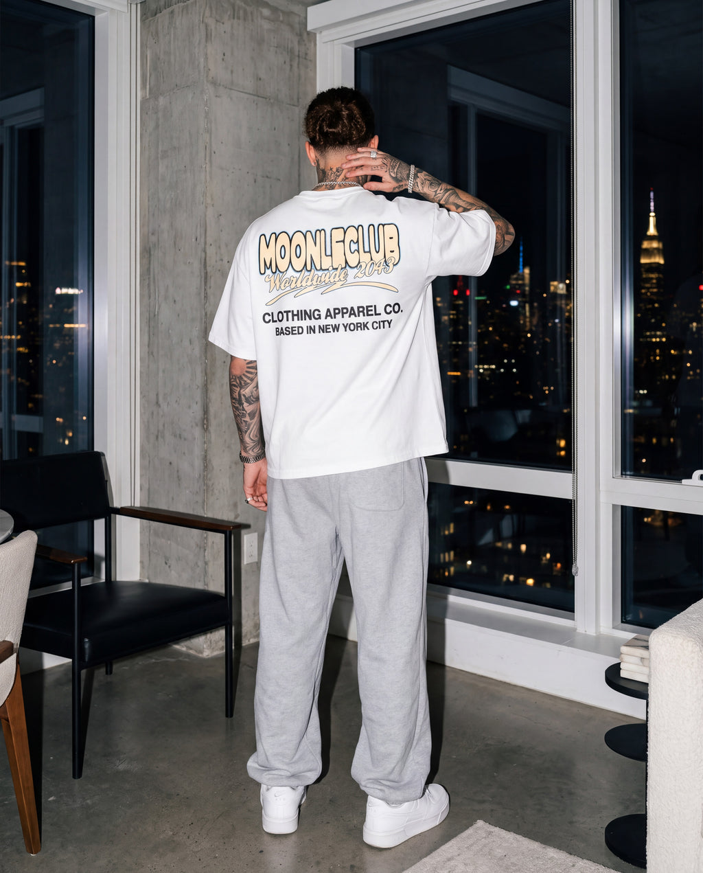 ONCE IN A BUCK MOON GRAPHIC (WHITE) TEE