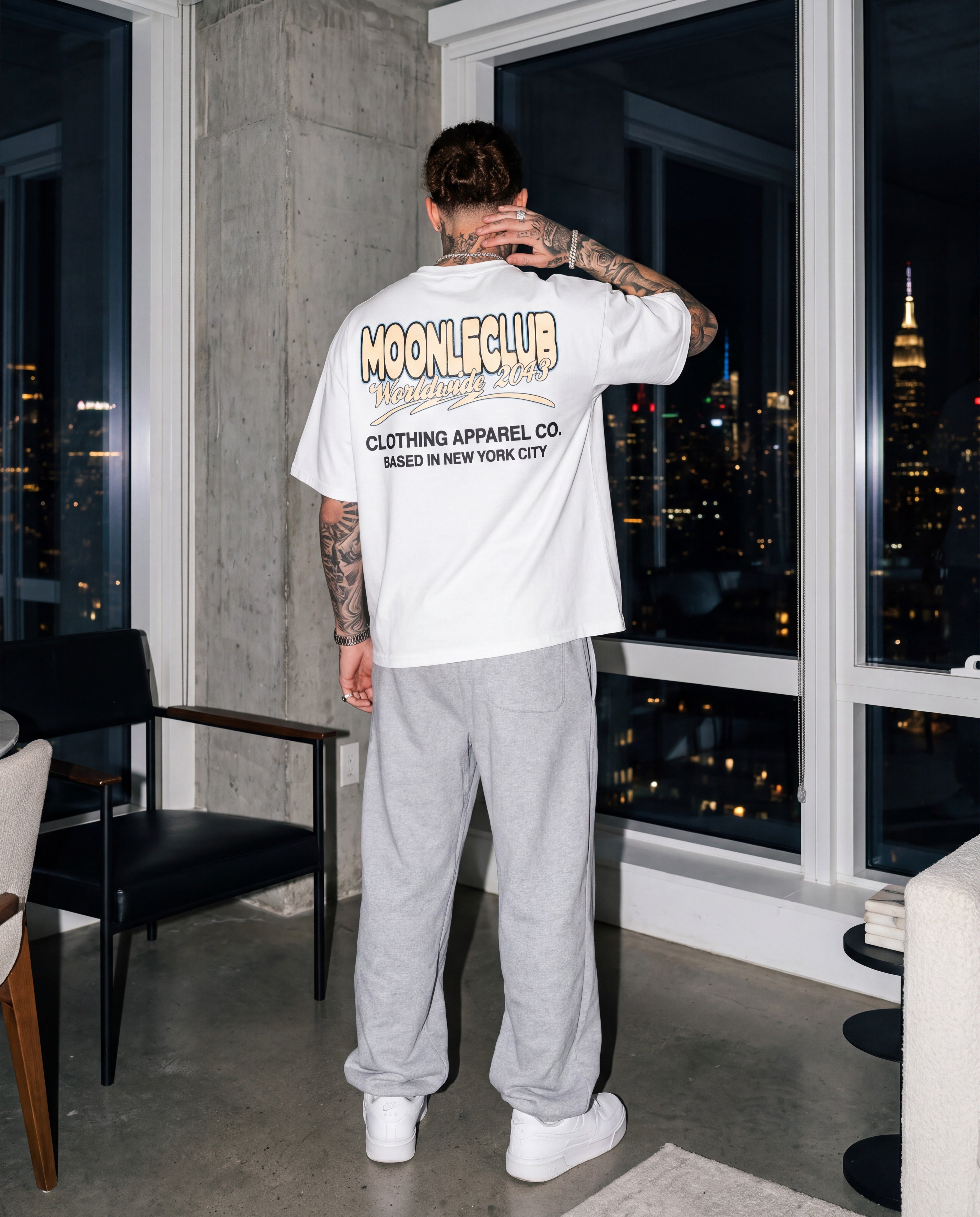 ONCE IN A BUCK MOON GRAPHIC (WHITE) TEE